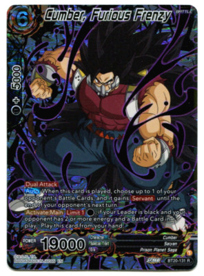 チャンビン ソウルコン ssjyp リアルカード cerebrATE レア Cumber, Furious Frenzy BT20-131 Dragon Ball Super Gold Stamped