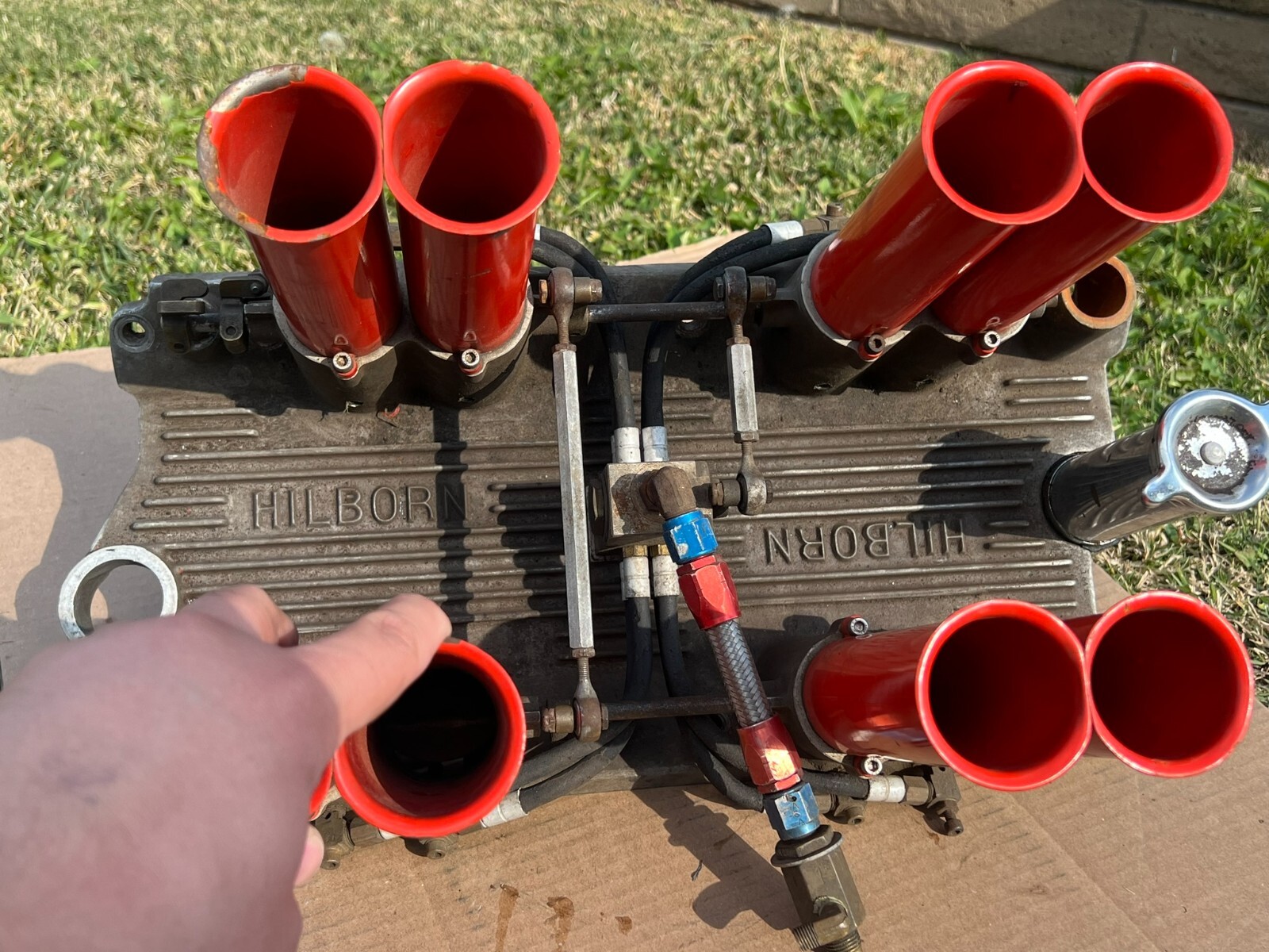 HILBORN Fuel Injection SBC Setup w/ Pump NITROUS Small Block Chevy 265