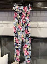 Abercrombie Kids Girls size Medium Jumpsuit/Romper, strapless with flowers