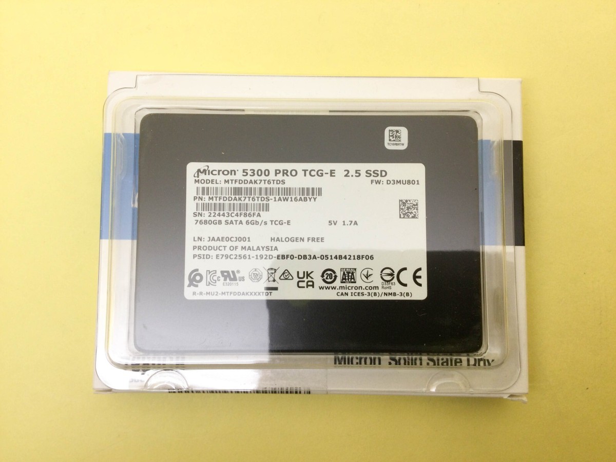 SSD 1TB Micron 2.5インチ 内蔵型 動作保証 0810 Micron M600 MTFDDAK1T0MBF-1AN1ZABYY 1TB 6Gbps 2.5