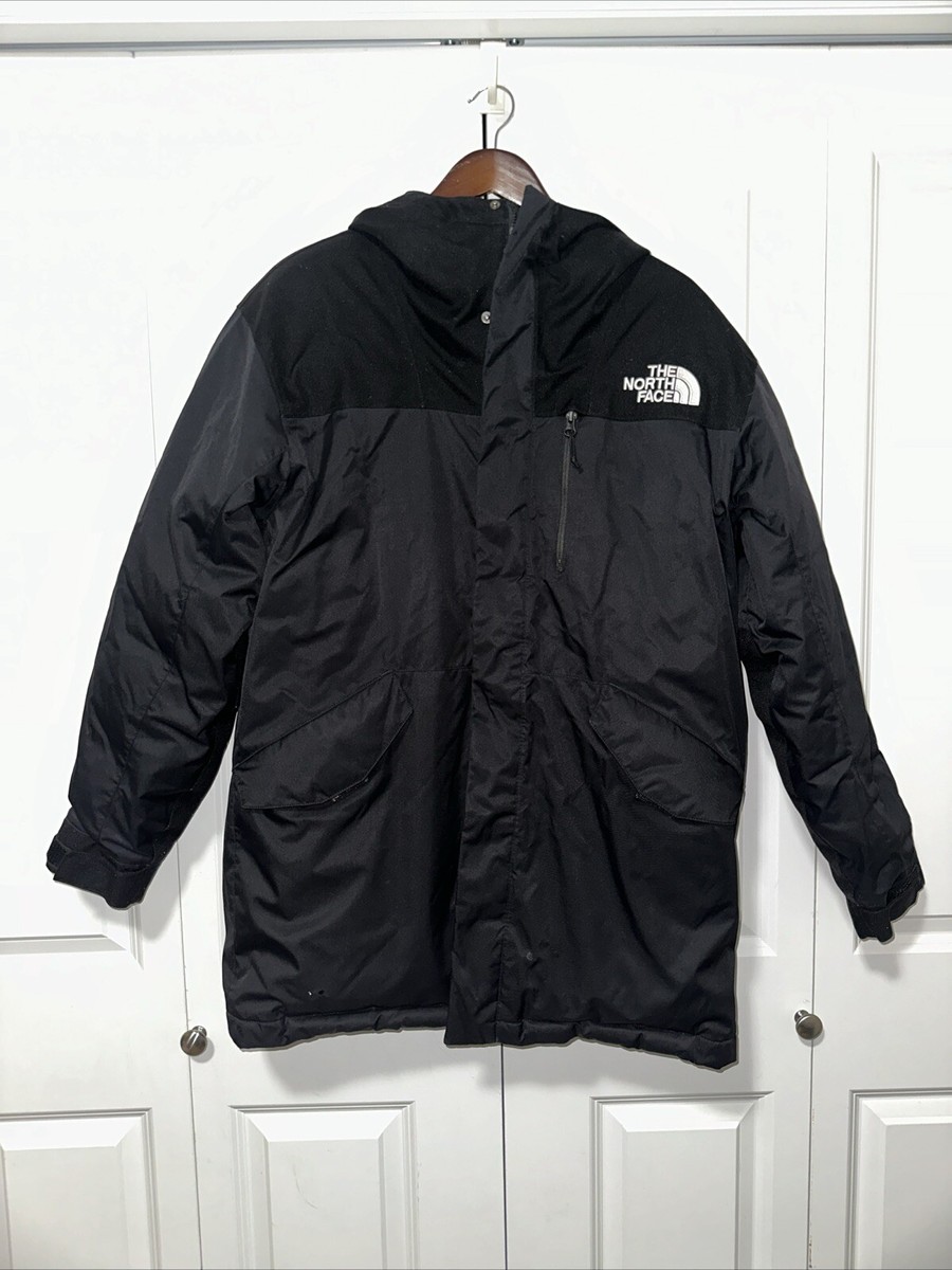The North Face Full Zip Hooded Bedford Down Mens Parka Black The North Face Full Zip Hooded Bedford Down Mens Parka Black