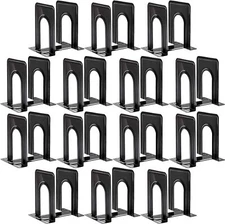 HappyHapi Book Ends, Bookends for Shelves, 28pcs Metal Bookends, Book Ends for