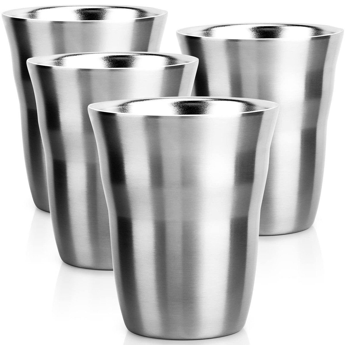 Metal Cups oz Set of Stainless Steel Cup oz Double Wall