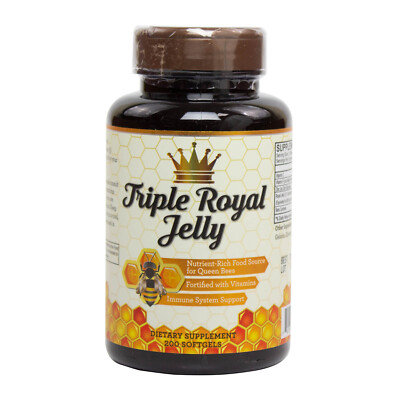Triple Royal Jelly 200 Softgel +Zinc+Vitamin+Beeswax