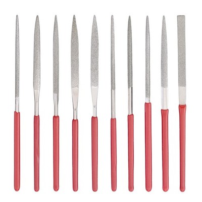 10Pc Diamond Needle File Set 2x100mm Carving Tools for Jewelry Stone Glass Metal