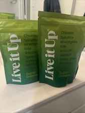 Live it Up Super Greens Whole Food Dietary Supplement Powder Vegan  8.54oz NIP