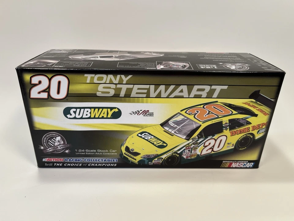 2008 Tony Stewart #20 Subway 1/24 Lionel Nascar Diecast 1/3382 BRAND NEW SEALED - Image 2 of 4