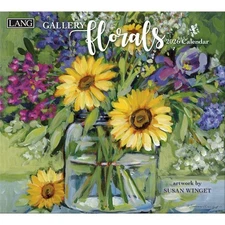 Lang, Gallery Florals 2026 Wall Calendar by Susan Winget, 13.4'' X 12'', 