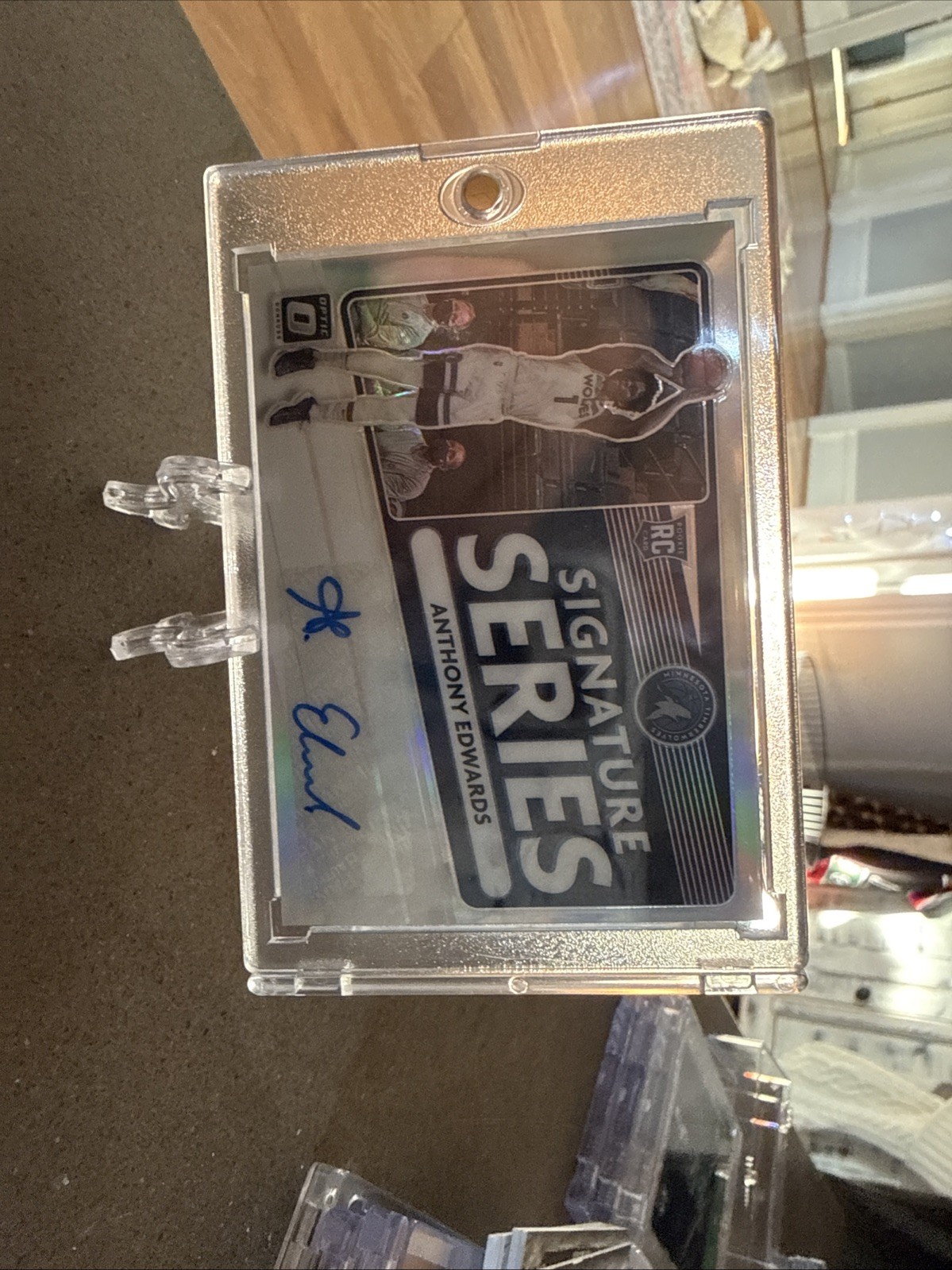 2020-21 Panini Optic Signature Series Holo SS-AED (RC) (AU) Anthony Edwards