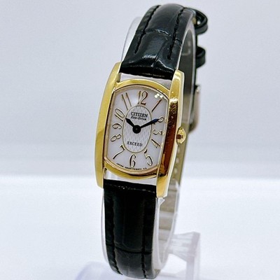 Citizen Exceed G620-T010717 Solar Analog Watch Gold White Black