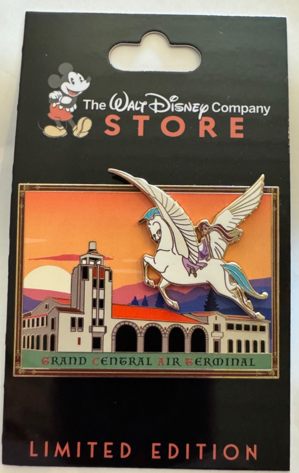 Disney WDCS DEC Grand Central Air Terminal Pegasus Meg Megara Hercules LE Pin