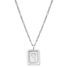 Glanzstücke München Damen Halskette Palme aus Sterling Silber in 40,0 cm Basisk