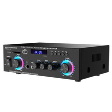 400W Home Audio Amplifier with Bluetooth 5.0, 2 Channel Stereo Receiver, Dual Ka