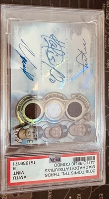 Topps Tripple Threads 2019 Machado Tatis Jr. Urias Signature & Relic /36 PSA9 - Bild 1 von 2