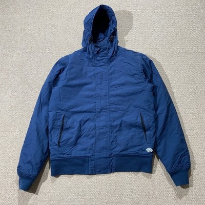 Dickies Bomberjacke Herren Small Blau Kapuze Stepp Wintermantel