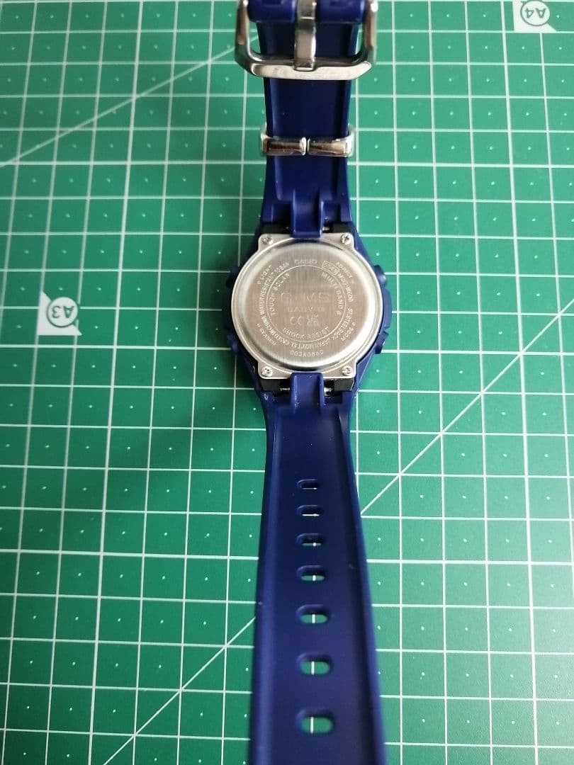 Casio G-Shock Baby-G MSG-W600 Solar Quartz Watch Navy Band Used