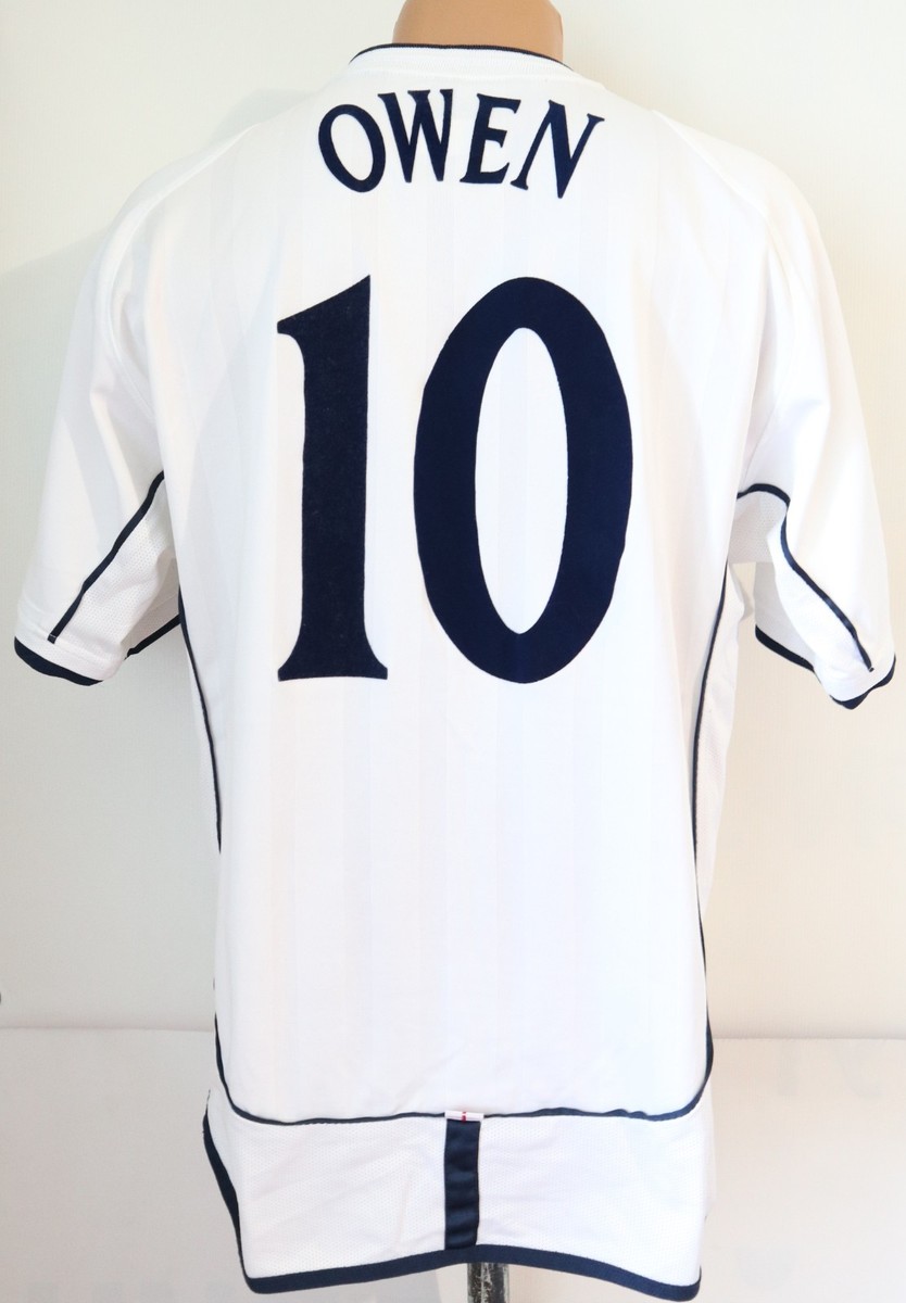 ENGLAND WORLD CUP 2001/2002/2003 OWEN #10 HOME SHIRT JERSEY UMBRO