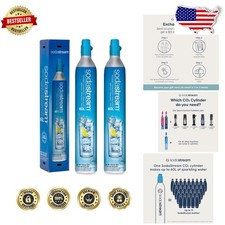 CO2 Gas Refill Pack - 2 Blue Cylinders, Earn Gift Card