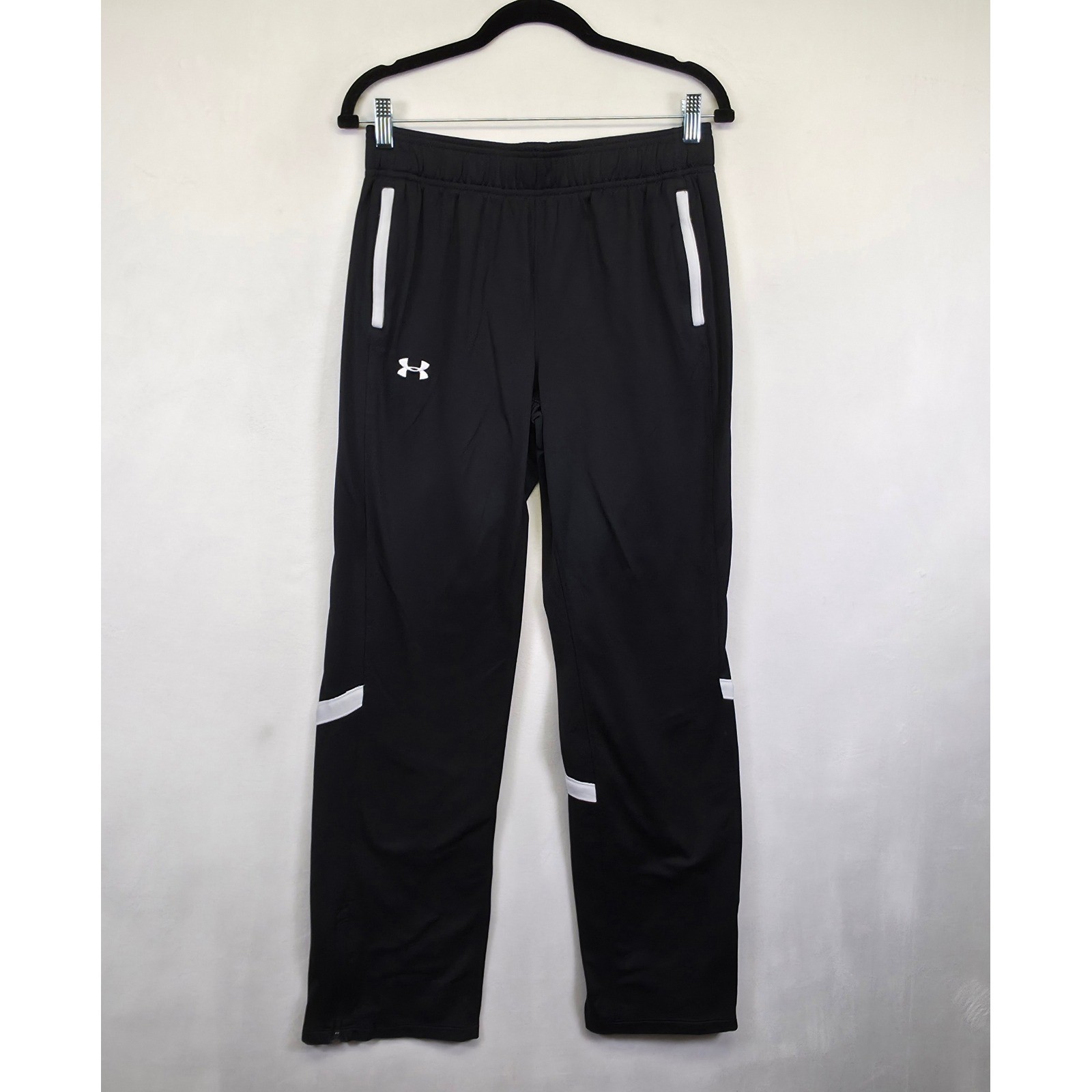 Under Armour Track Pants Men S Black Athleisure Training Performance Gym Workout thumbnail 2