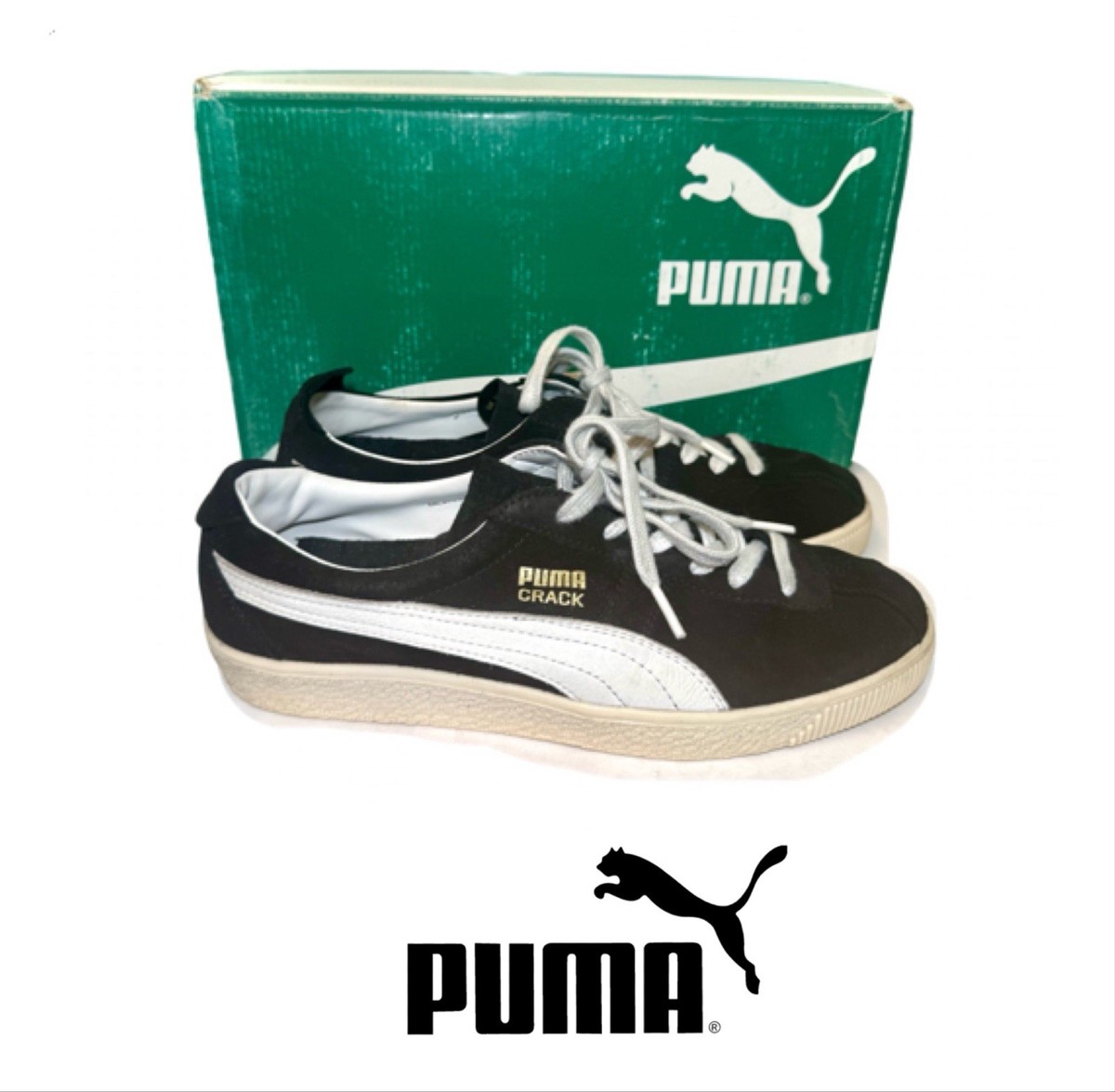 Men's Puma Crack Heritage • Black Suede • US 8 • EUC w/Box