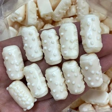 Natural Genuine Tagua Nut mini bread Hand Carved Decoration healing 10PC 