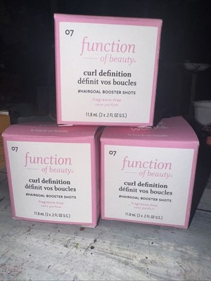 (3)- Curl Definition BOOSTER SHOTS Hair Treatment Function of Beauty 2x 2 oz