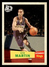 2007-08 Topps #104 Kevin Martin 1957-58 Variations Card Sacramento Kings