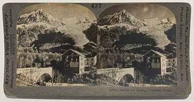 Frankreich, Chamonix, Le Glacier des Bossons, stereoskopischer Originalabzug, 1901