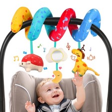 URMYWO Car Seat Toys for Babies 0-6 Months, Hanging Toy Small, Multicolored