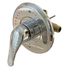 ACORN SV16-LVR Thermostatic Mixing Valve,Brass,5-1/8" H 54EK61