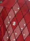 Red White Black Argyl IZOD golf Shirt Polo Top Mens Size Medium — photo 4