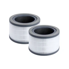 Nispira 3-in-1 True HEPA Carbon Filter for Levoit Vista 200 Air Purifier, 2 Pack