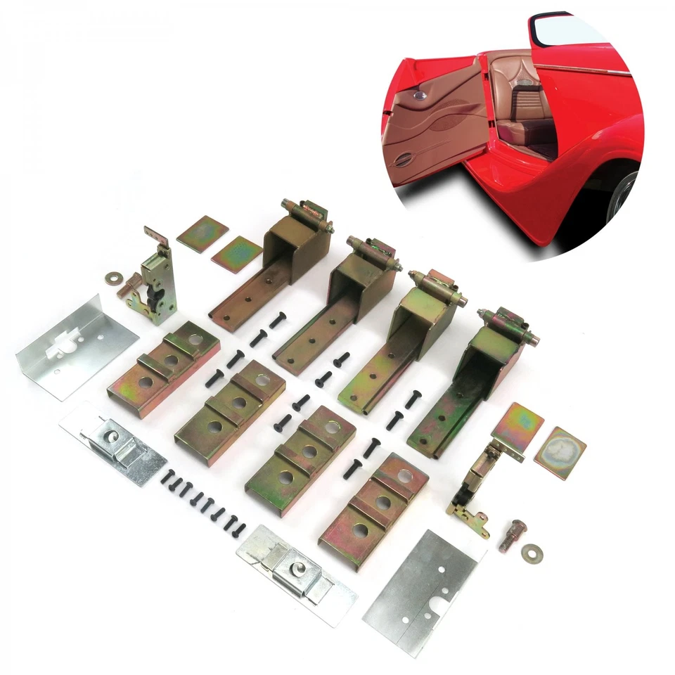 Brand New Four Suicide Door Heavy Duty Hidden Hinges Rat Rod 2 Door Kit Weld In - Image 3 of 4