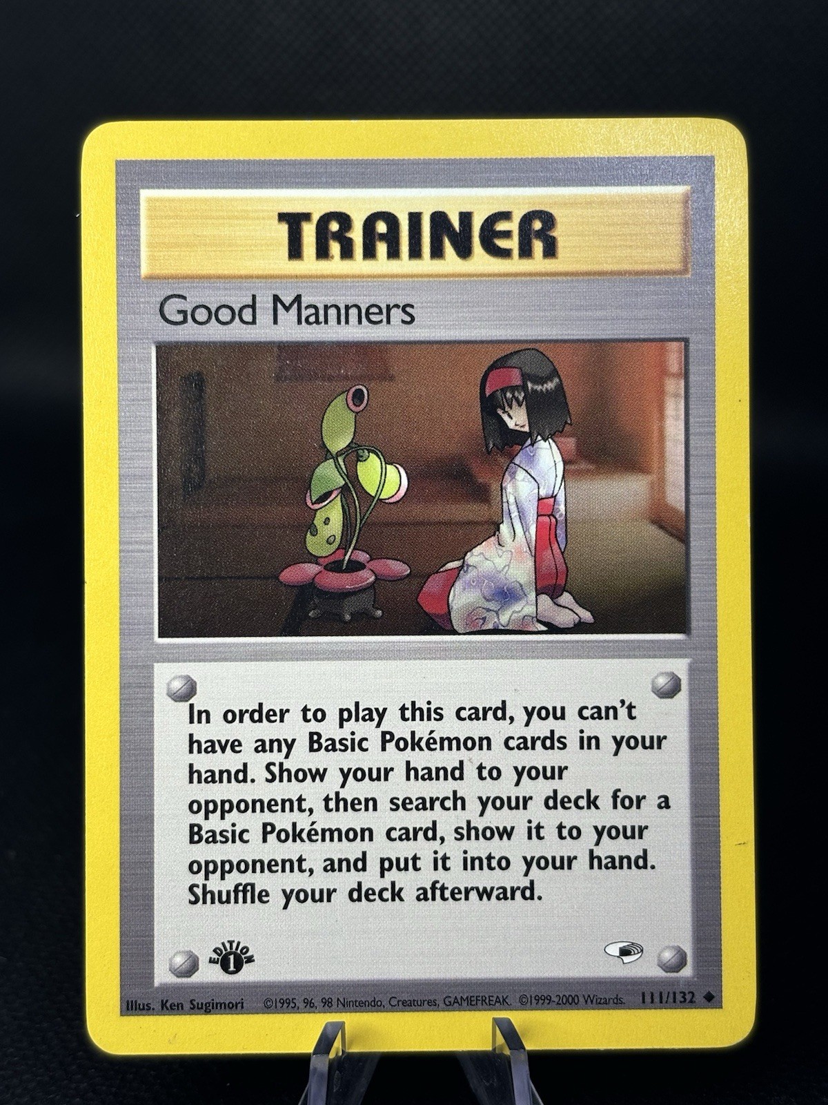 1st Edition Good Manners 111/132 - Gym Heroes - Near Mint