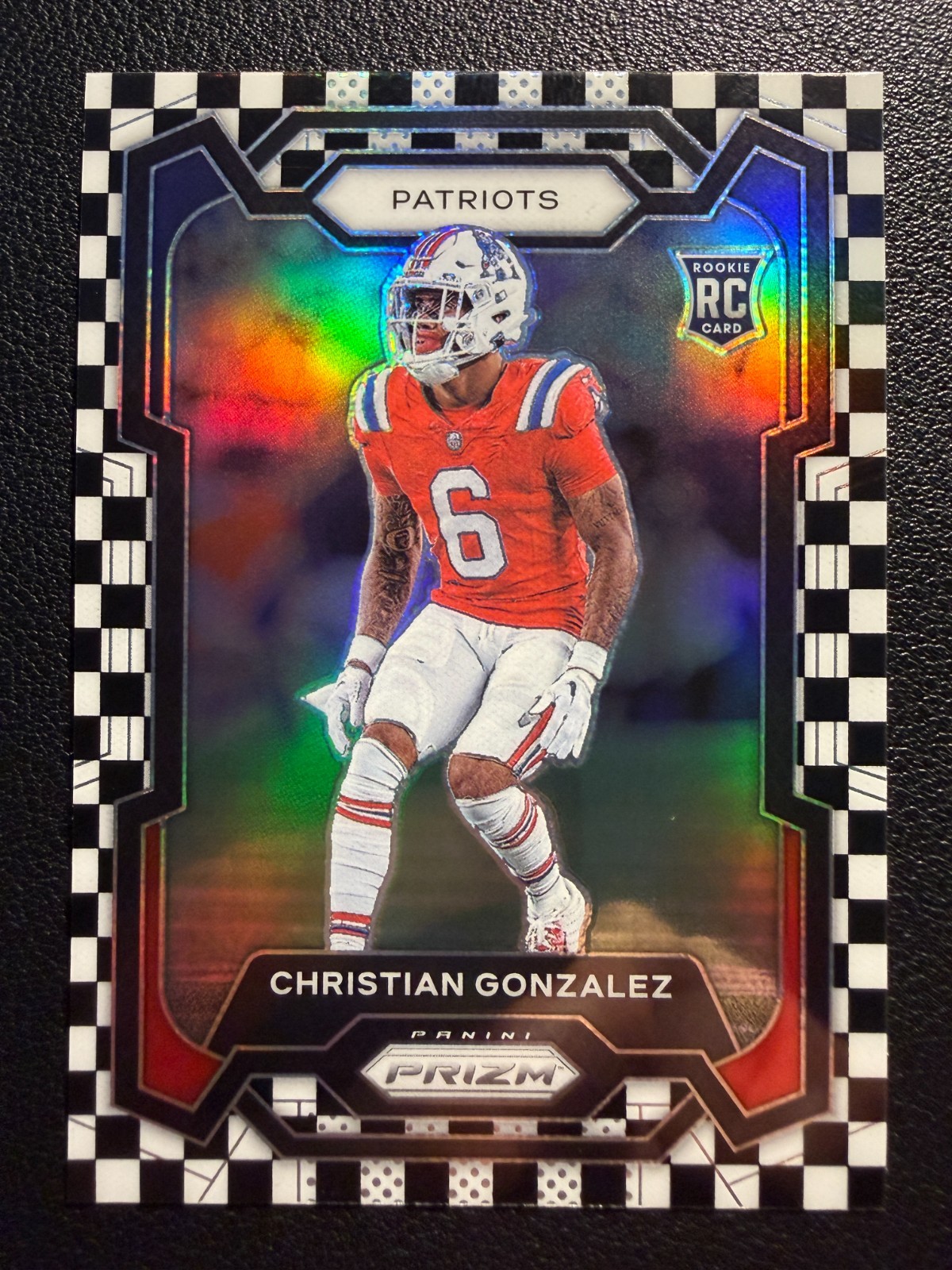 2023 Panini Prizm Christian Gonzalez Rookie Black & White Checker#369 RC