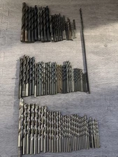 Lot Of 107 Drill Bit Assortment Miscellaneous - Good Condition And Many Sizes