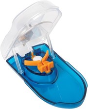 EZY DOSE Pill Cutter with Safety Shield, Precise Tablet Splitter - Blue