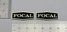 Focal Speaker Badges Logo Premium Gold Pair With Self Stick Adhesive