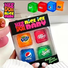 Needoh Nice Ice Cube Fidget Toys Slow Rebound Squishy Toys Stress Reliever Mini 