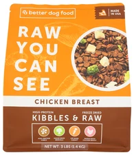 A Better Treat Raw Chicken Dog Food 3 lb (Pack of 5)