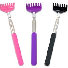 3 Pack Portable Extendable Back Scratcher Metal Telescoping Backscratchers