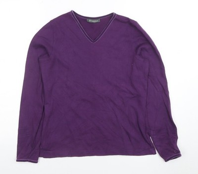 Hawkstead lila Basic-T-Shirt Damen UK Größe 12