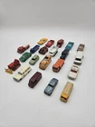 Vintage 1960s Matchbox Lesney Lot - 21 Pieces - Die-Cast Trucks, Cars, & Buses -