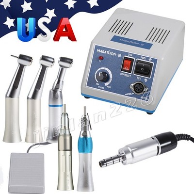 US Dental Lab Marathon Electric Micromotor Polisher/ SLow Speed Handpiece Kit