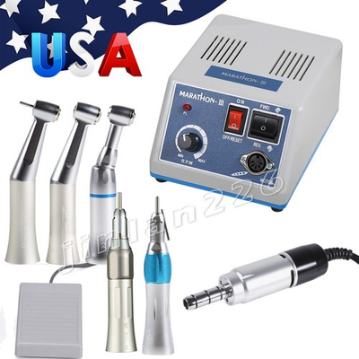 #ad US Dental Lab Marathon Electric Micromotor Polisher SLow Speed Handpiece Kit $58.90