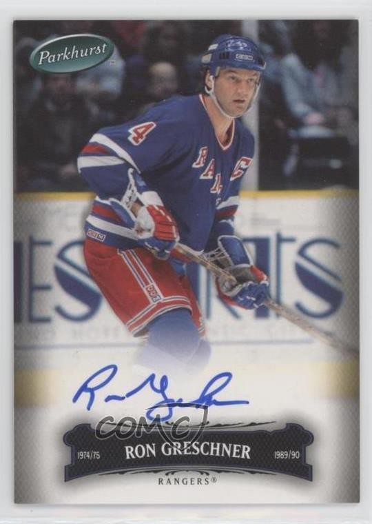 2006-07 Upper Deck Parkhurst Auto Ron Greschner #18 Auto 2d8