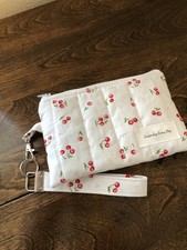 Handmade Quilted Zipper Pouch Key Wristlet Re...