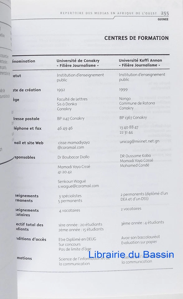 Répertoire des médias en Afrique de l'Ouest Collectif 2004 - Photo 3/4