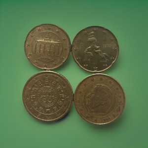 1999 Germany 20 Euro And 2002 50 EURO CENT IN GOOD CONDITION.