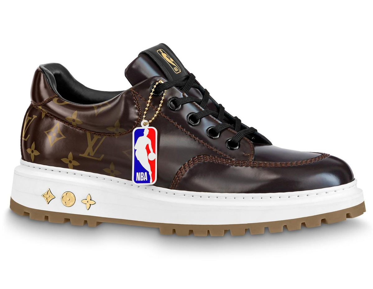 Louis Vuitton LV x NBA Abbesses Derby Ebony Brown Monogram Sneaker